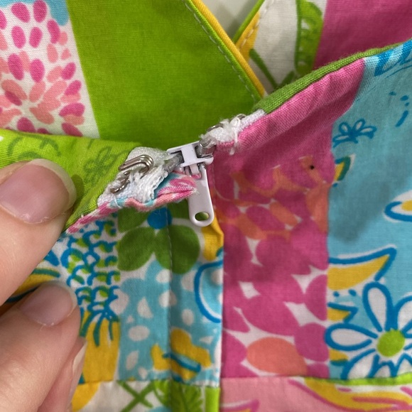 Lilly Pulitzer vintage y2k 90s patchwork dress. Size 6 - Picture 2 of 12
